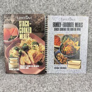 ✅TupperWave Stack-Cooked Meals & Family-Favorite Meals Cookbooks Spiral Bound